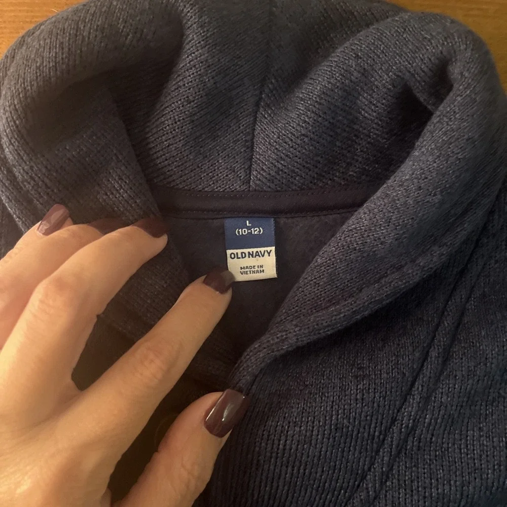 Boy's Old Navy Fleece Navy Color Pullover  Sweater Size‎ L/ 10-12Years/ NWT